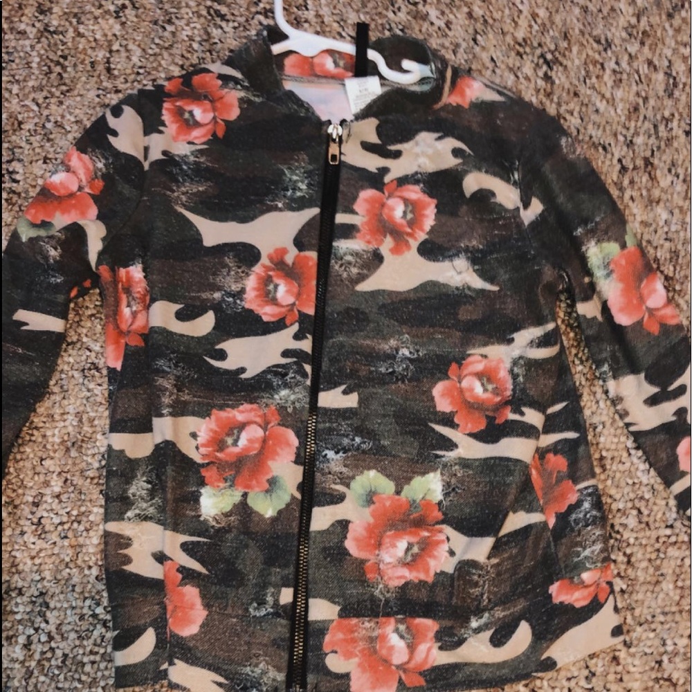 Camo dressy girls sweatshirt